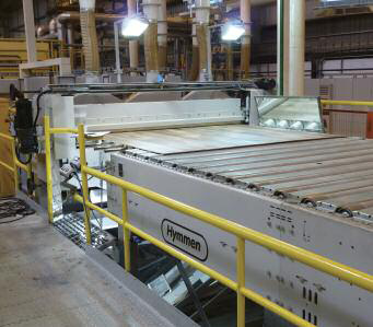 A Hymmen continuous melamine press installed at Masisa do Brasil, Montenegro