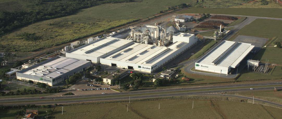 Ripe for expansion ? an aerial shot of Duratex's Itapetininga MDP plant which has been chosen to host the first of two new MDF lines planned by the group