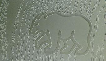 The Berndorf bear engraved in steel